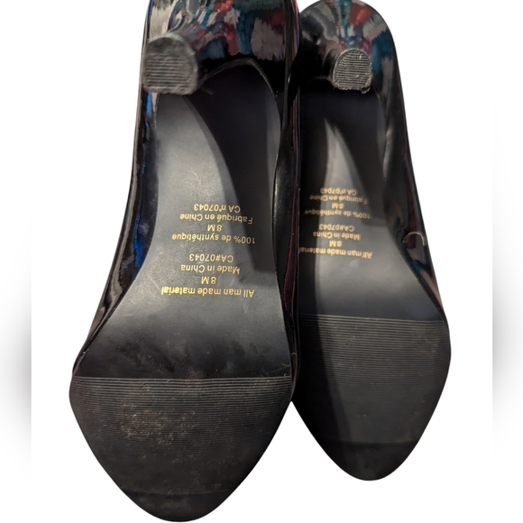 Diba Patent Black Ankle Boots size 8 - Picture 7 of 8